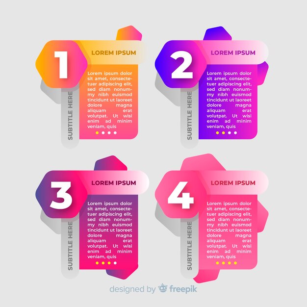 Infografía por pasos