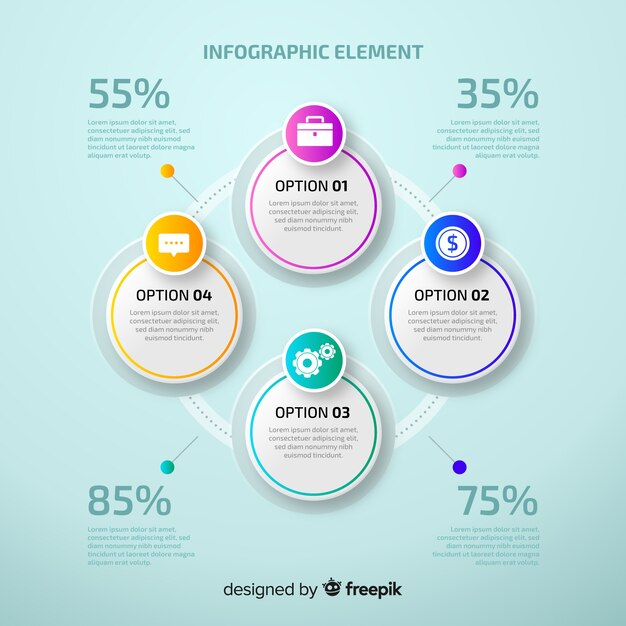 Infografía por pasos