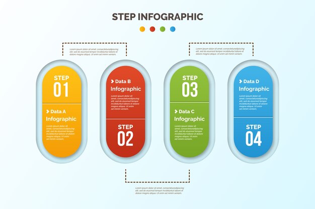 Infografía de pasos