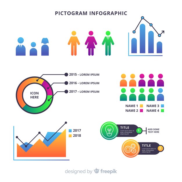 Infografía de pictograma