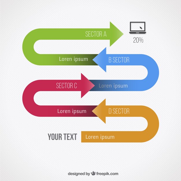 Infografía proceso Flechas