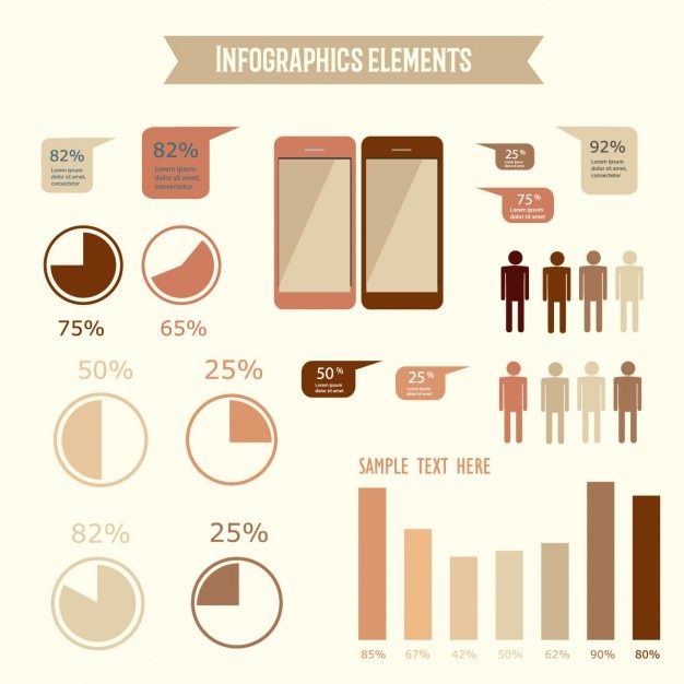 Infografía con tonos cálidos