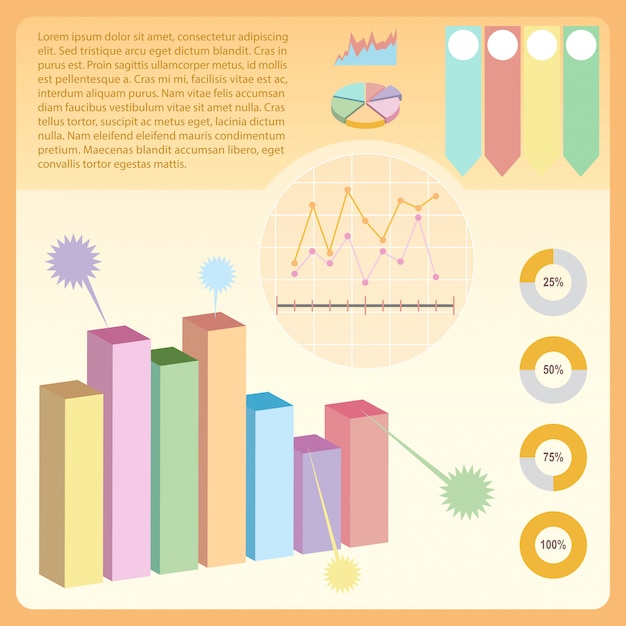 Vector gratuito una infografia