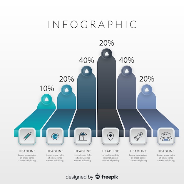 Vector gratuito infografía