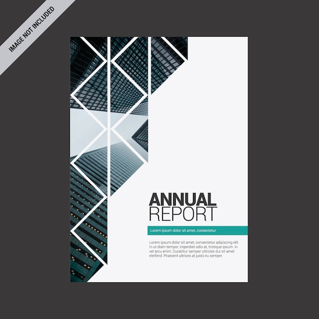 Informe anual con diseño geométrico
