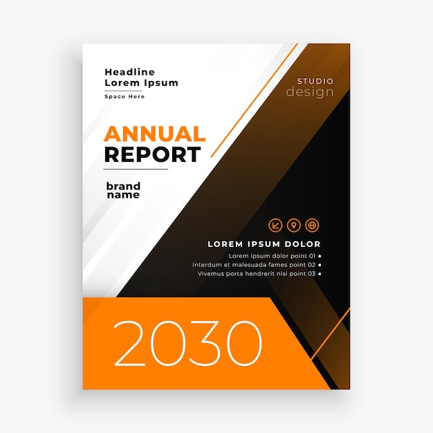 informe anual diseño imprimible un libro de éxito de la empresa