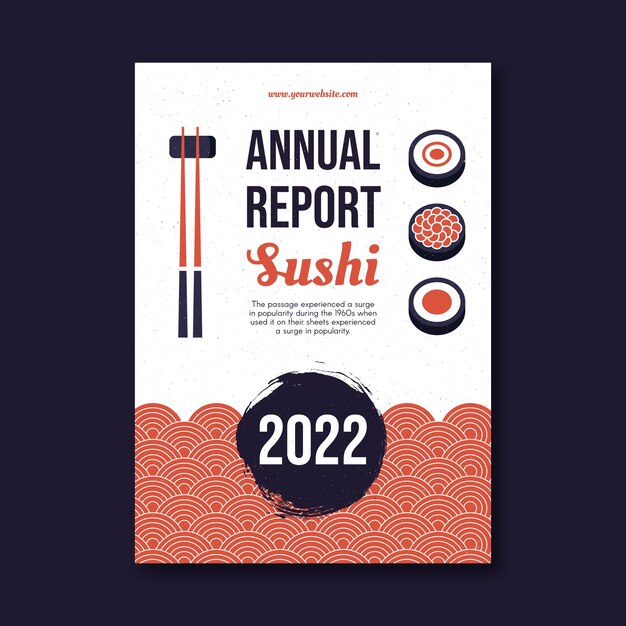Informe anual de textura de restaurante japonés.