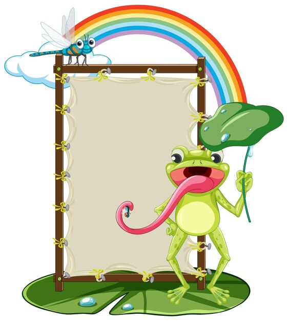 Insecto con banner de tablero de lona