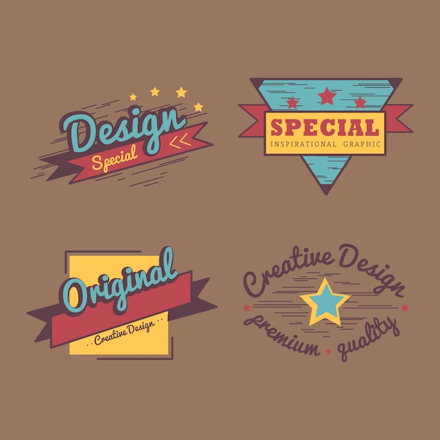 Insignia de calidad premium vector set