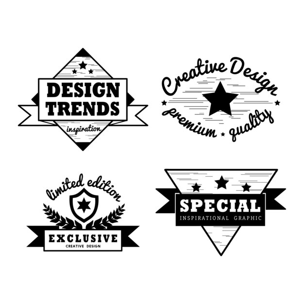 Insignia de calidad premium vector set