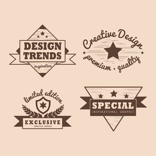 Insignia de calidad premium vector set