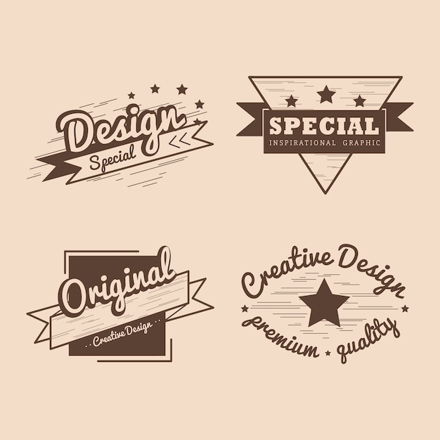 Insignia de calidad premium vector set
