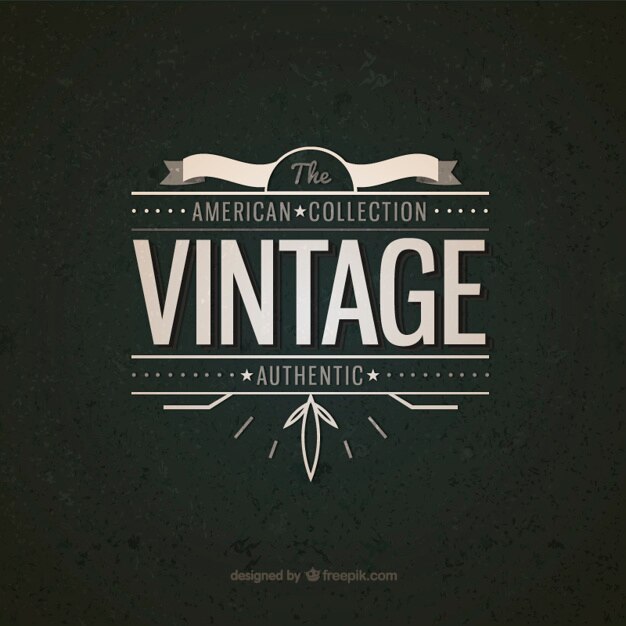 Insignia vintage de estadounidense