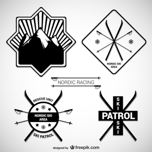 Insignias de esquí nórdico