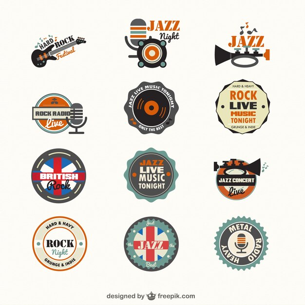 Insignias de géneros musicales