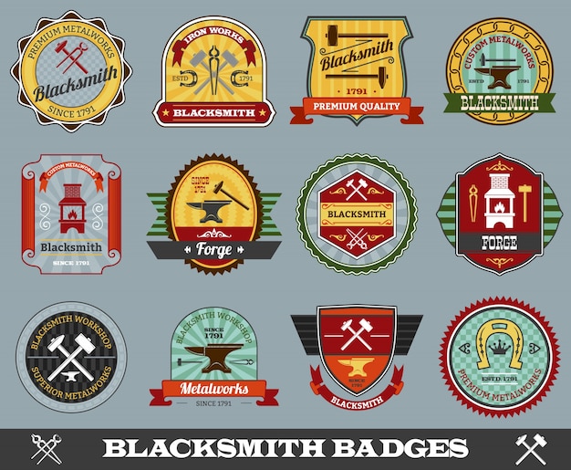 Insignias de Herrero Set