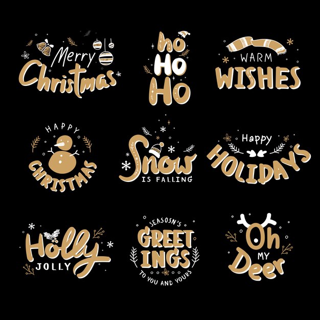 insignias de navidad