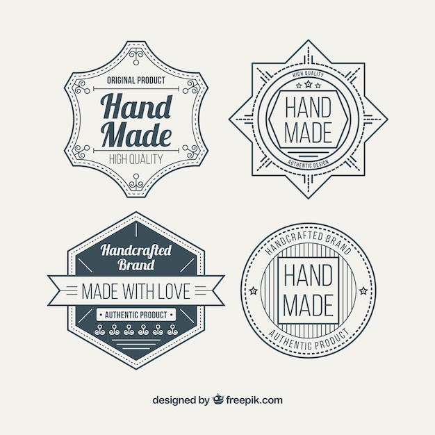 Insignias para trabajos de artesanía