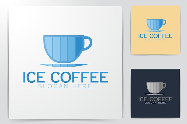 Inspiración de diseños de logotipo de café infantil, ilustración vectorial