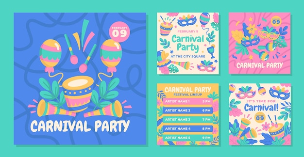 Instagram publica una colección para la celebración de la fiesta del carnaval