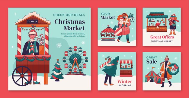 Instagram publica una colección para el mercado de la temporada navideña