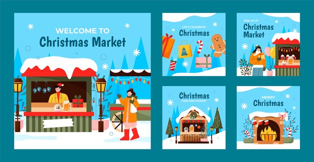 Instagram publica una colección para el mercado de la temporada navideña