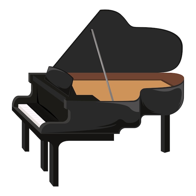 Instrumento de jazz piano de cola