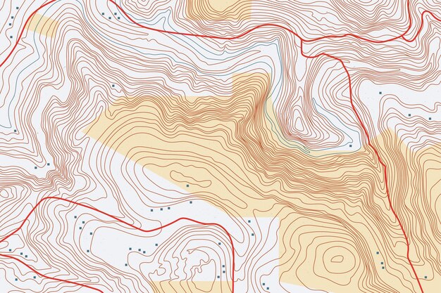 Interesante fondo del mapa topográfico