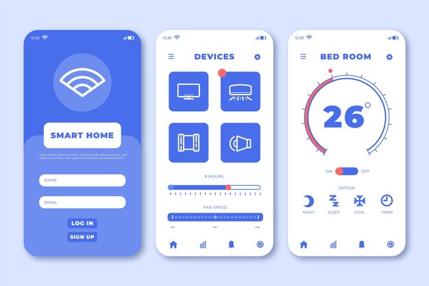 Interfaz para aplicaciones de hogar inteligente