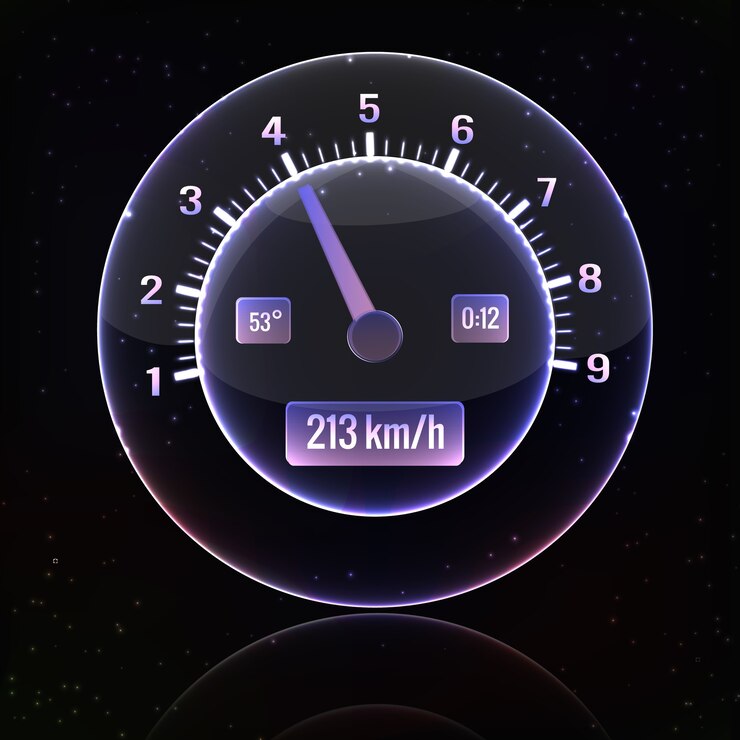 Vector gratuito interfaz de velocímetro