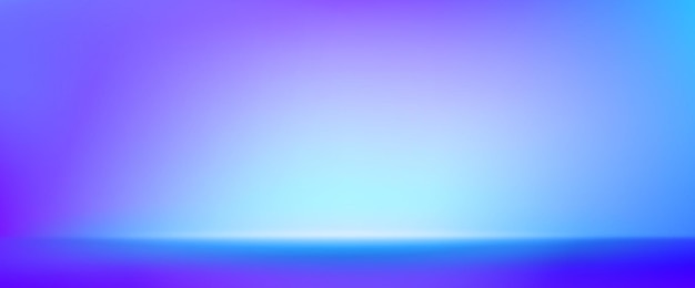El interior de la sala de estudio con gradiente de color púrpura azul