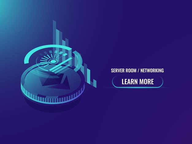 Inversión en criptomonedas, análisis y estadísticas, calendario etéreo y gráfico