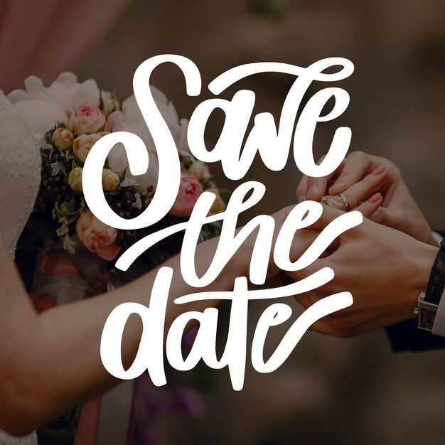 Invitación de boda con concepto de foto