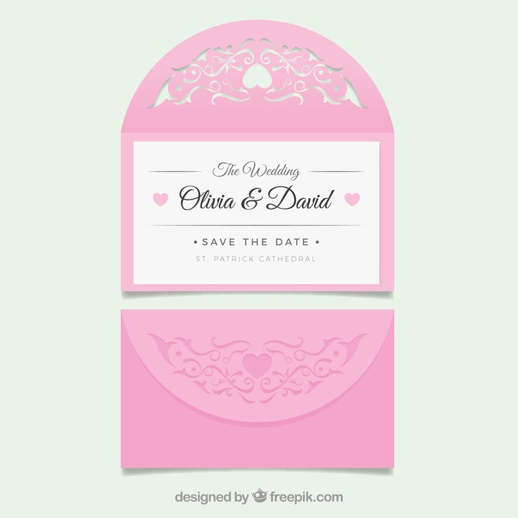 Vector gratuito invitación de boda en estilo vintage 