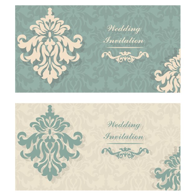 Invitación de boda ornamental