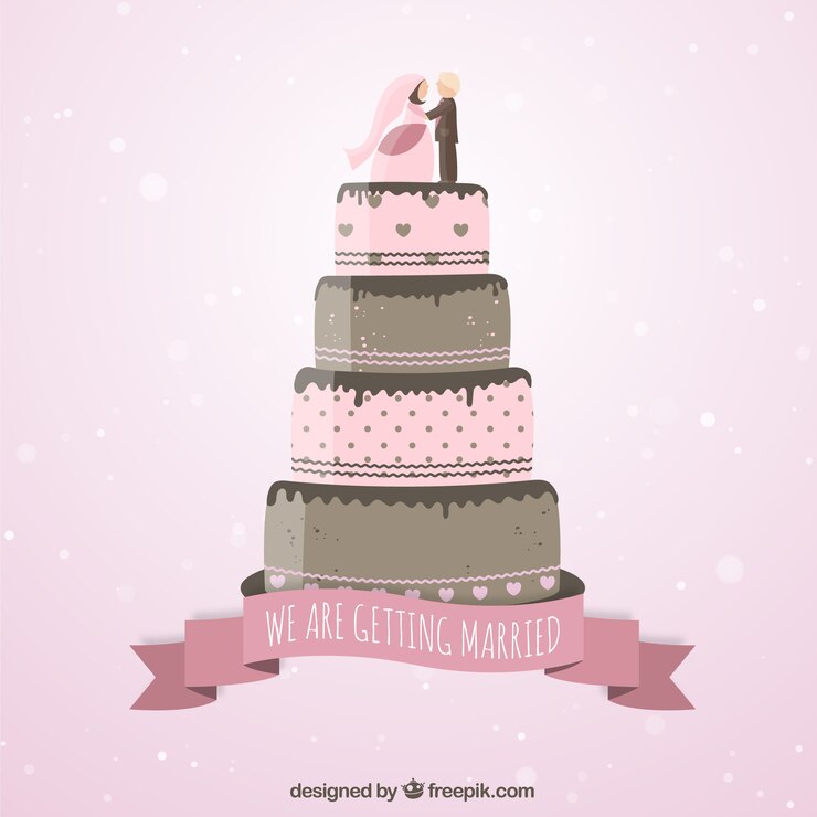 Vector gratuito invitación de boda rosa