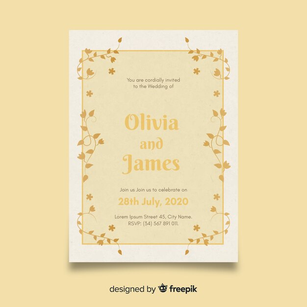 Invitación de boda