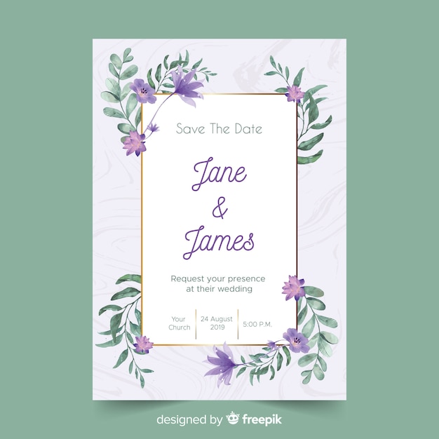 Invitación de boda