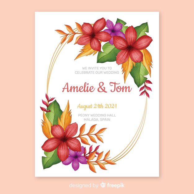 Invitación de boda