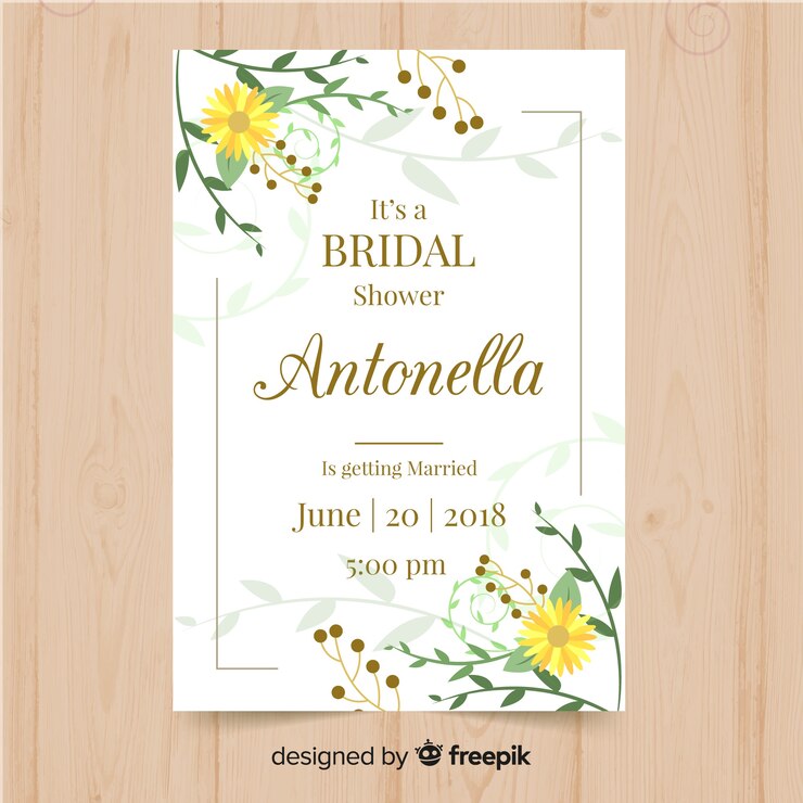 Vector gratuito invitación despedida de soltera