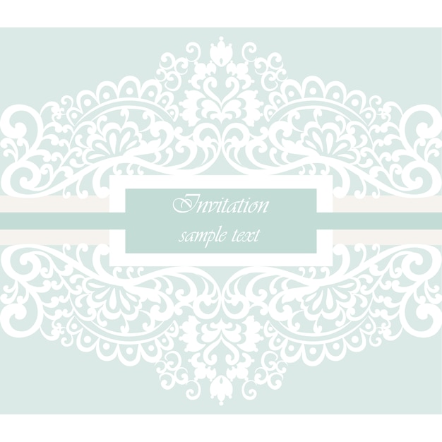 Invitación con diseño decorativo