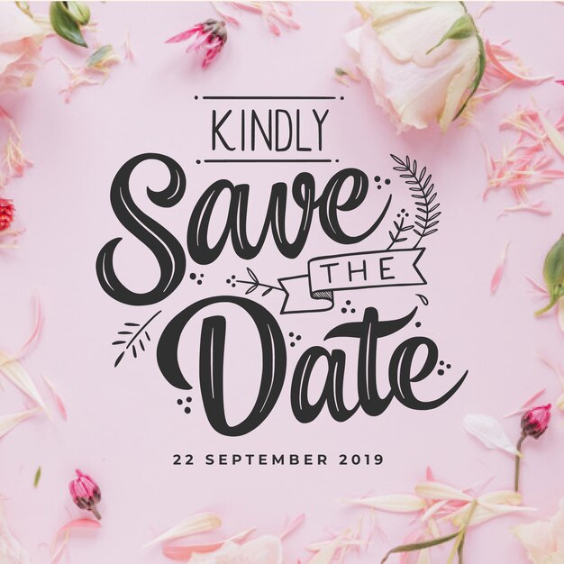 Invitación elegante de la boda