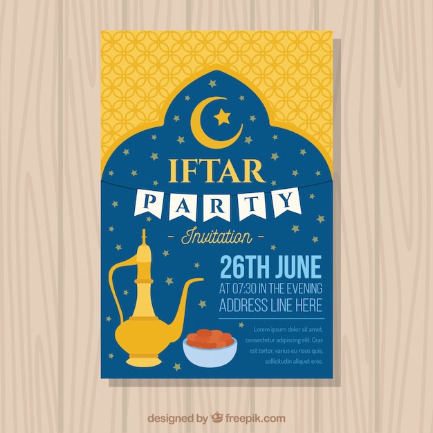 Invitación de fiesta iftar