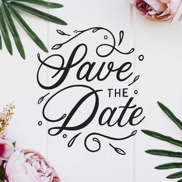 Invitación linda de la boda