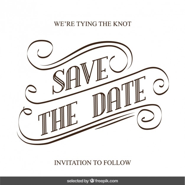 Invitación manuscrita boda