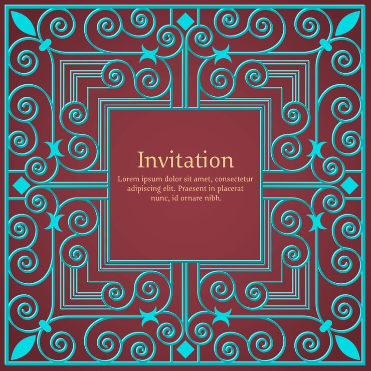 Vector gratuito invitación o invitación de boda con fondo floral y elegantes elementos florales.