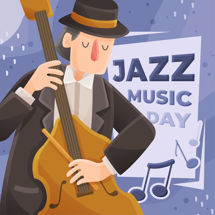 Vector gratuito jazz el soul musica y musico