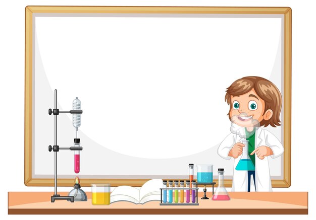 Joven científico en el laboratorio