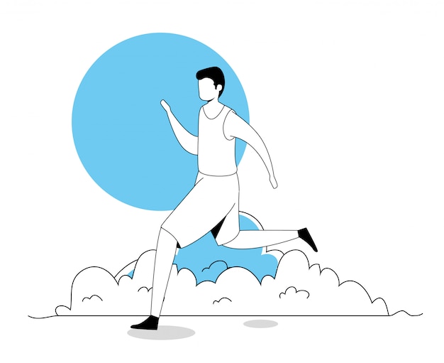Joven corriendo