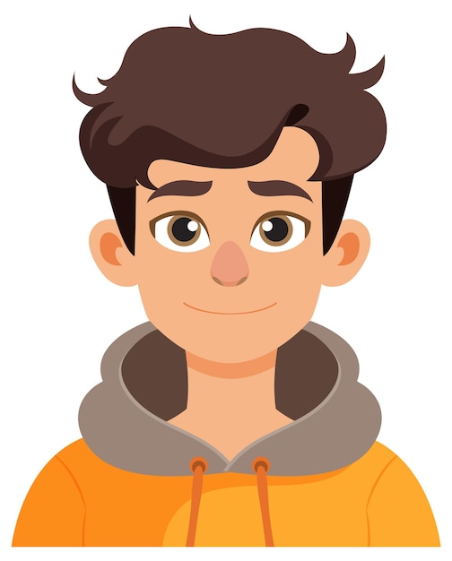 Un joven sonriente con capucha